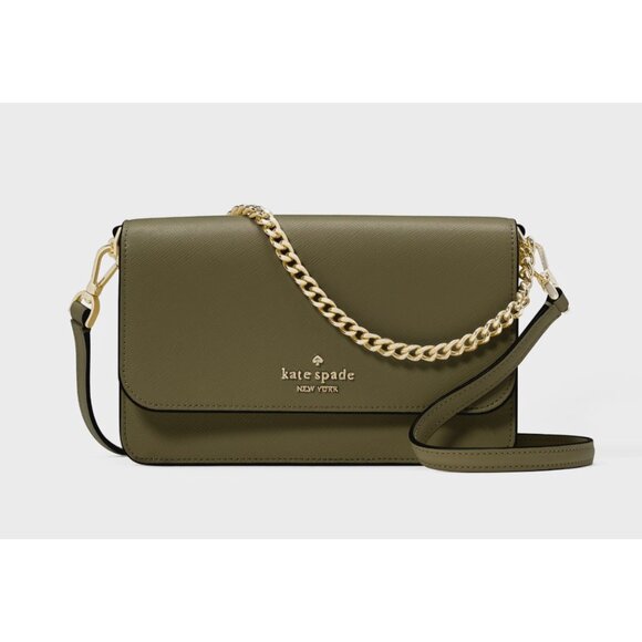 kate spade new york Handbags - New Kate Spade Madison Small Flap Crossbody Saffiano Leather Seaweed Green